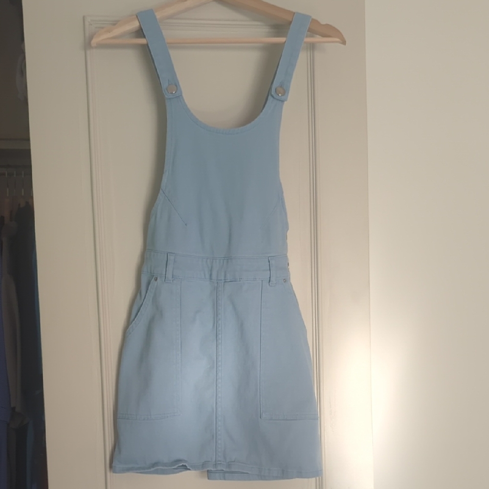 Urban Outfitters Light Blue Denim Overall Dress